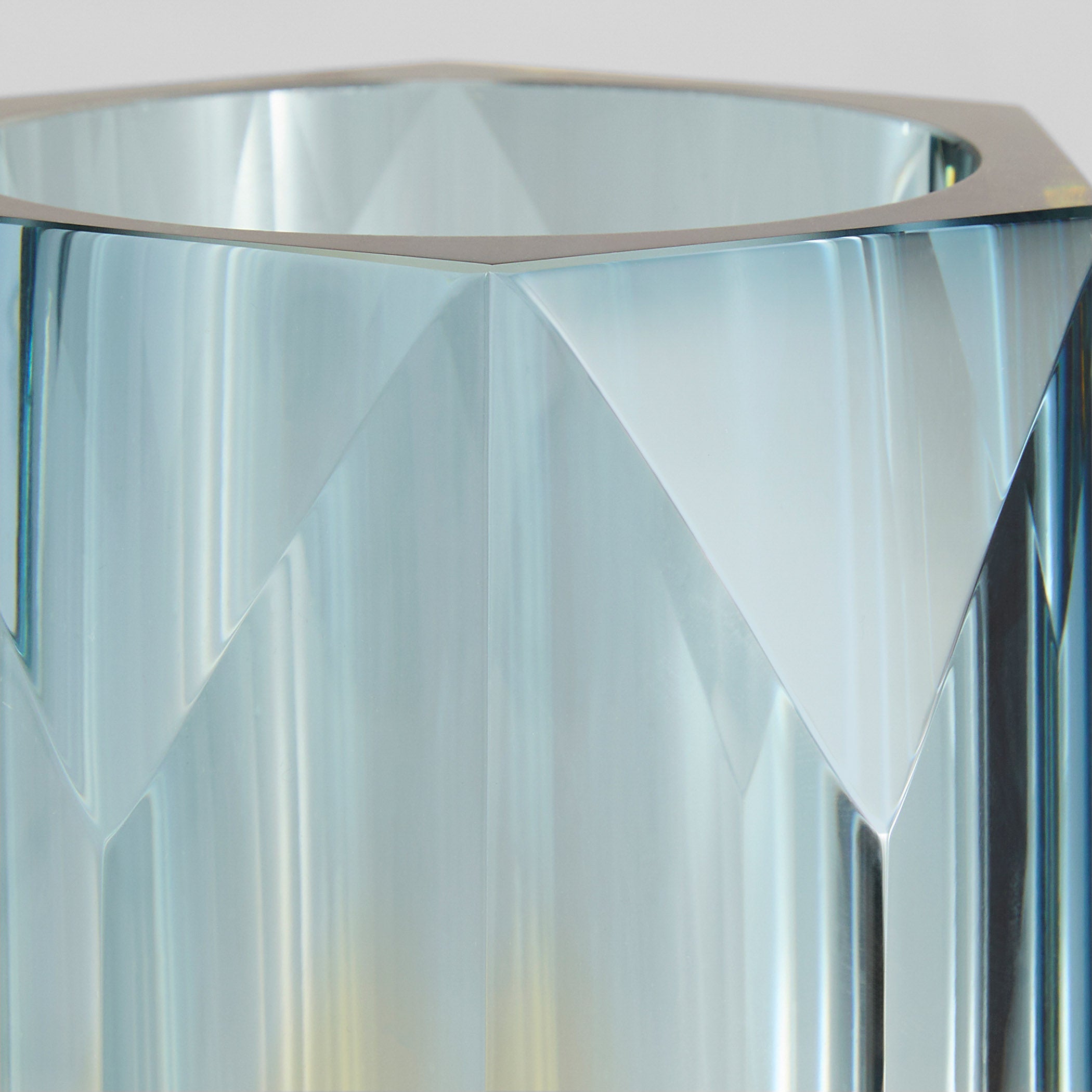 Cyan Design Alba 12057 Vase, Hand-Blown Cased Glass, Blue | Amber | Orange