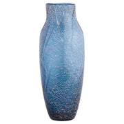 Cyan Design 12058 Vase, Hand-Blown Granilla Glass, Blue