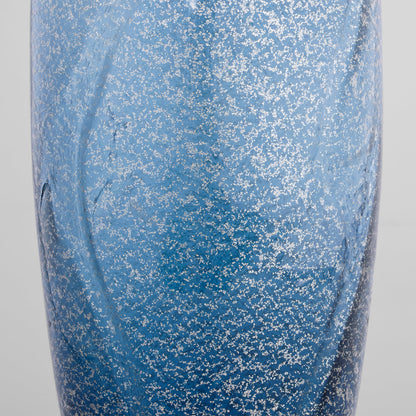 Cyan Design 12058 Vase, Hand-Blown Granilla Glass, Blue