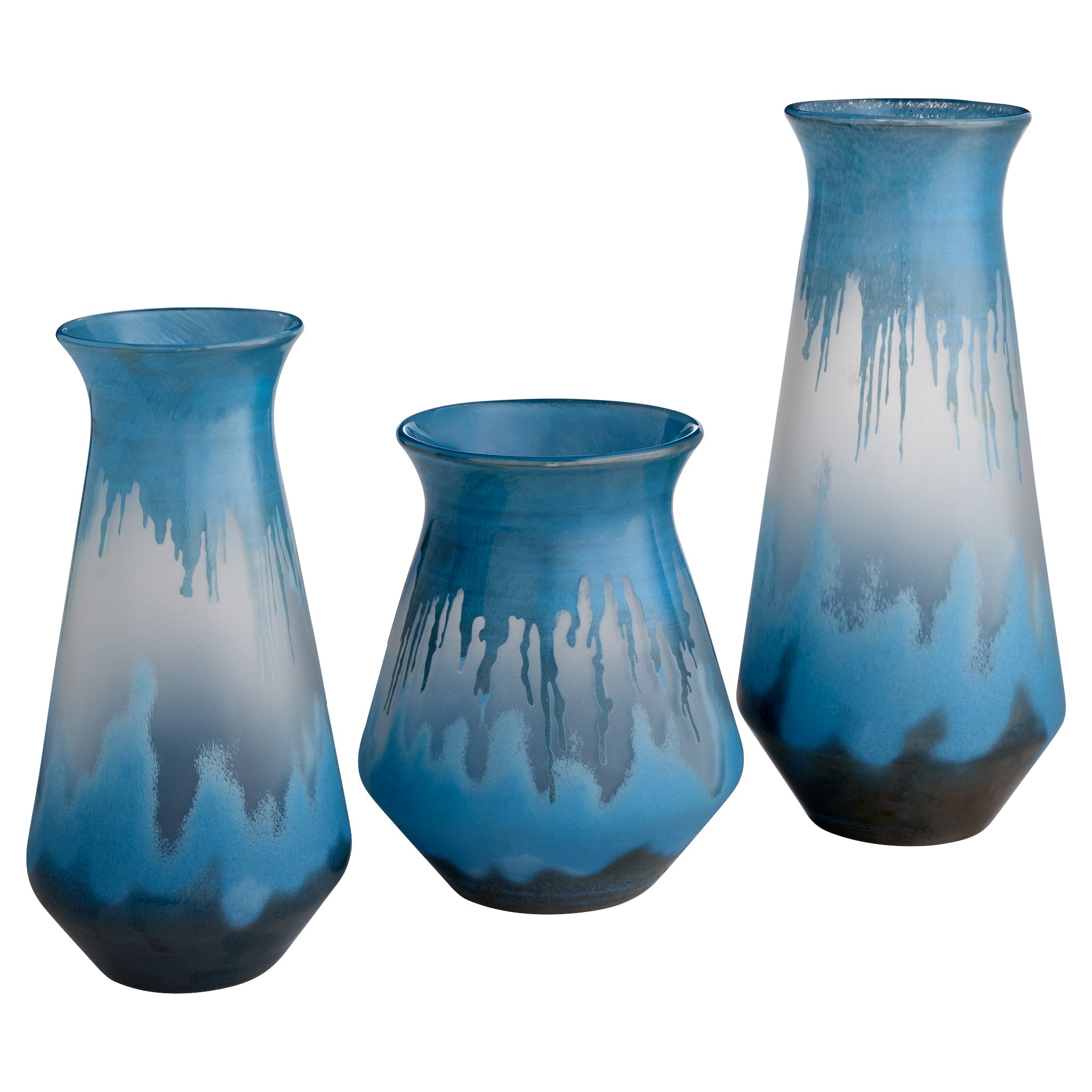 Cyan Design 12067 Vase, Decorative Vase, Reactive Glaze, Blue