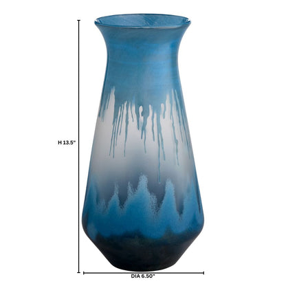 Cyan Design 12068 Vase, Decorative, Reactive Glaze, Blue