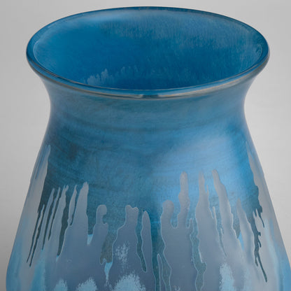 Cyan Design 12069 Vase, Blue - Reactive Glaze, Glass