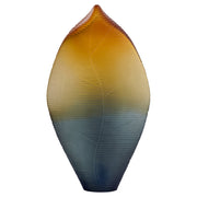 Cyan Design 12070 Vesper Vase, Hand-Blown | Hand-Carved, Orange | Grey