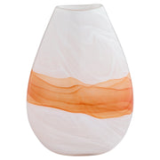 Cyan Design Pacaya 12072 Vase, Hand-Blown, White | Orange