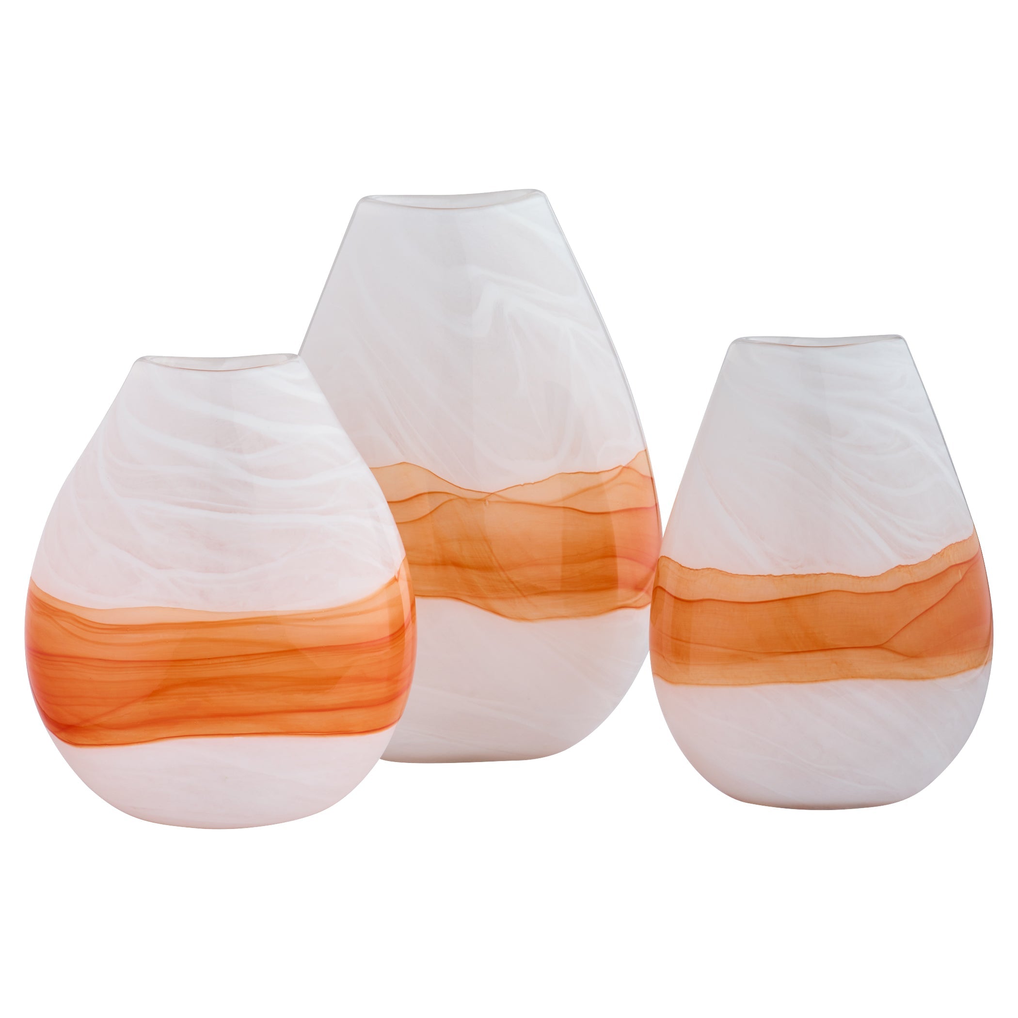 Cyan Design Pacaya 12074 Vase, MPN: 12074, Vase, Hand-Blown, White | Orange