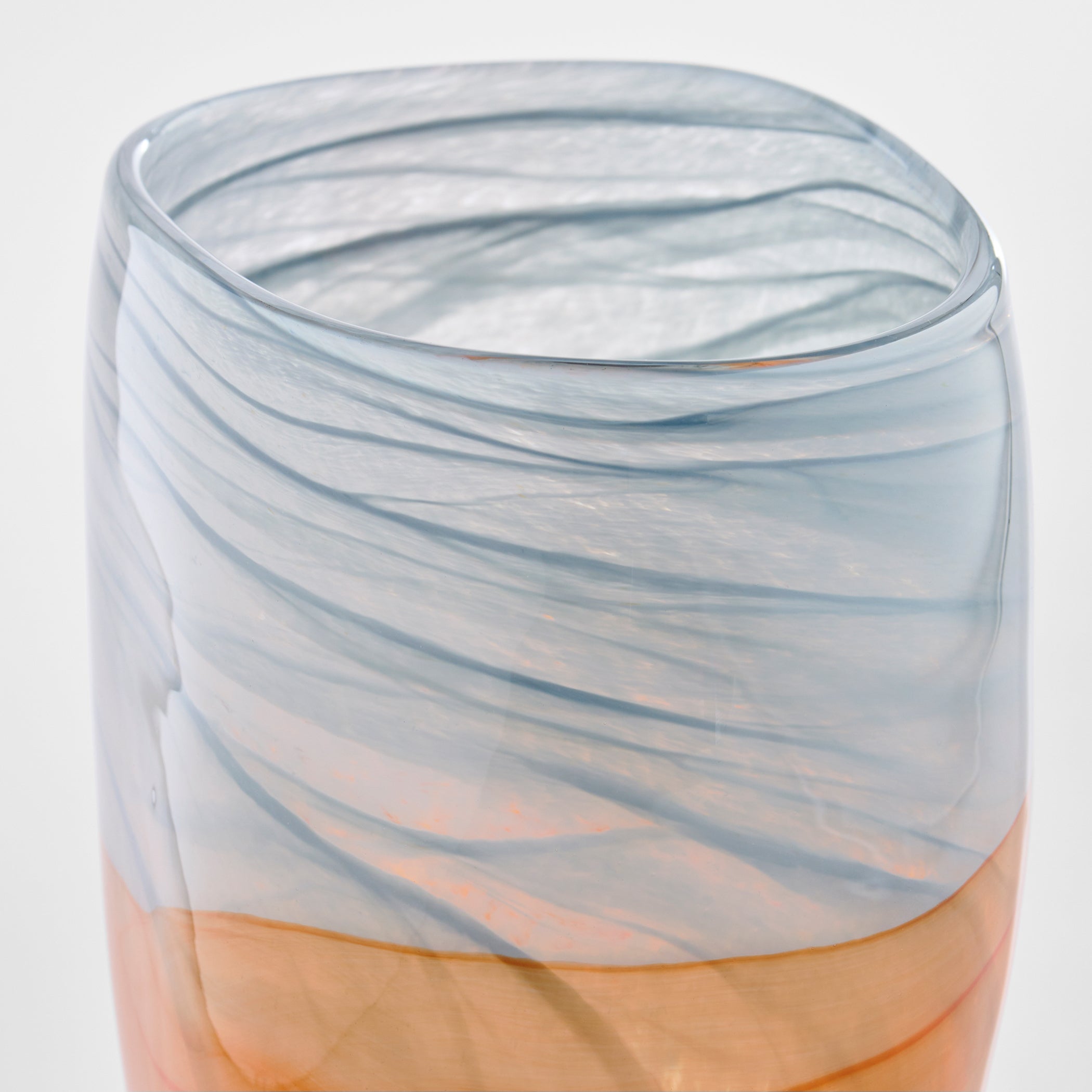 Cyan Design Pacaya 12076 Vase, Hand-Blown, Grey | Orange