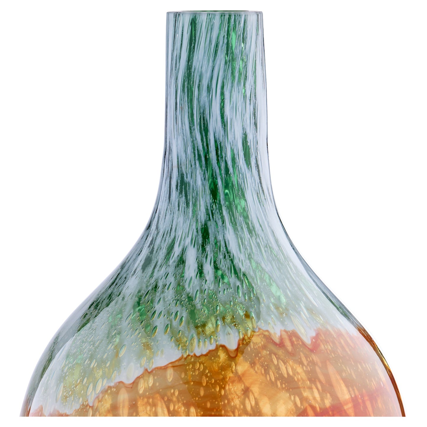 Cyan Design 12077 Vase, Bottle, Hand-Blown, Grey | Orange