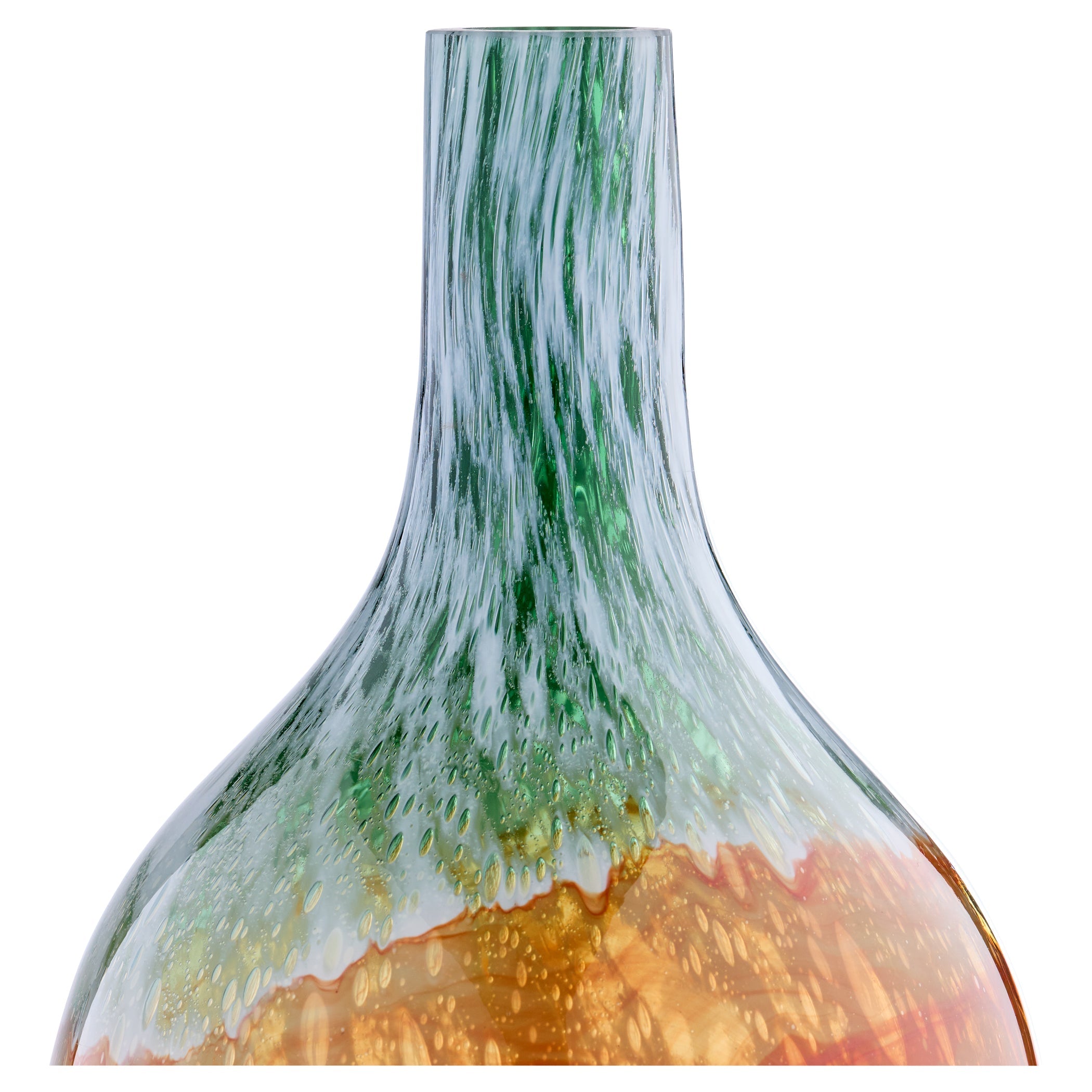 Cyan Design 12077 Vase, Bottle, Hand-Blown, Grey | Orange