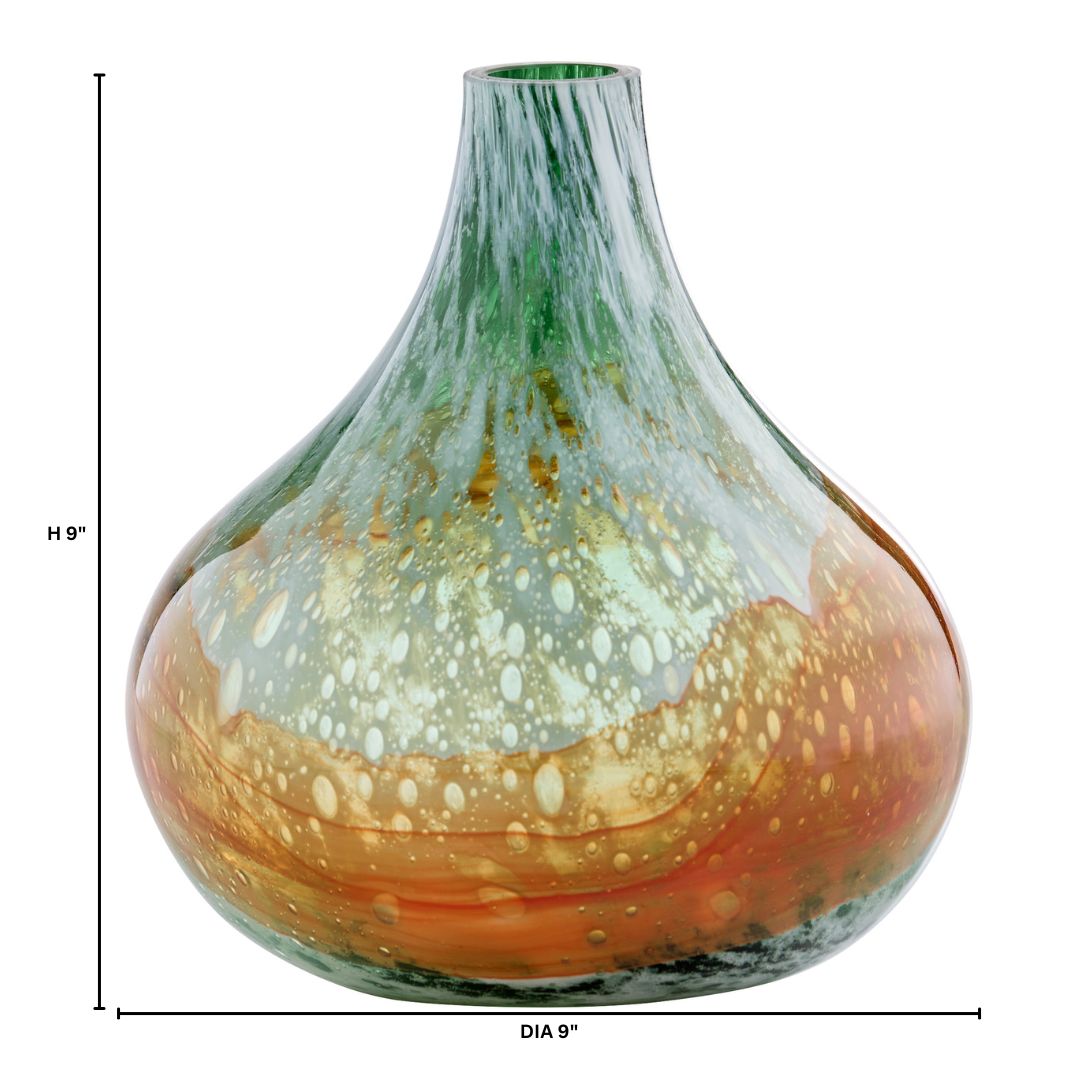 Cyan Design 12079 Vase, Vase, Hand-Blown, Grey | Orange