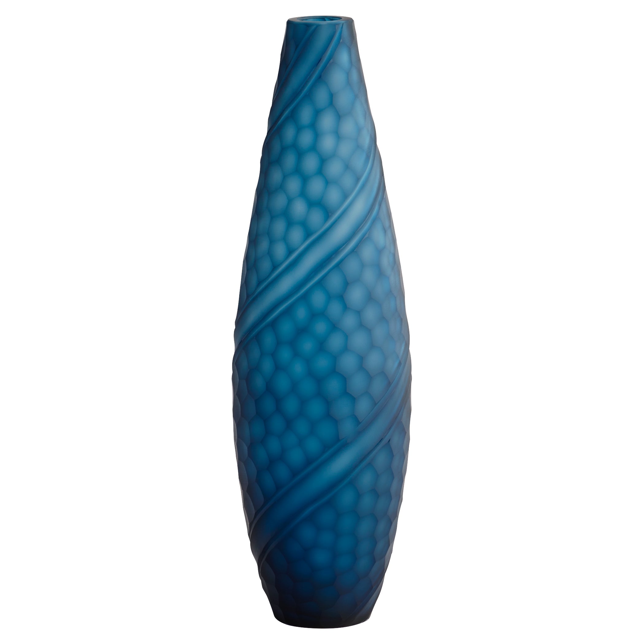 Cyan Design Solano 12080 Vase, Vase, Hand-Carved, Blue