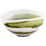 Cyan Design 12086 Bowl, Iridescent White | Green