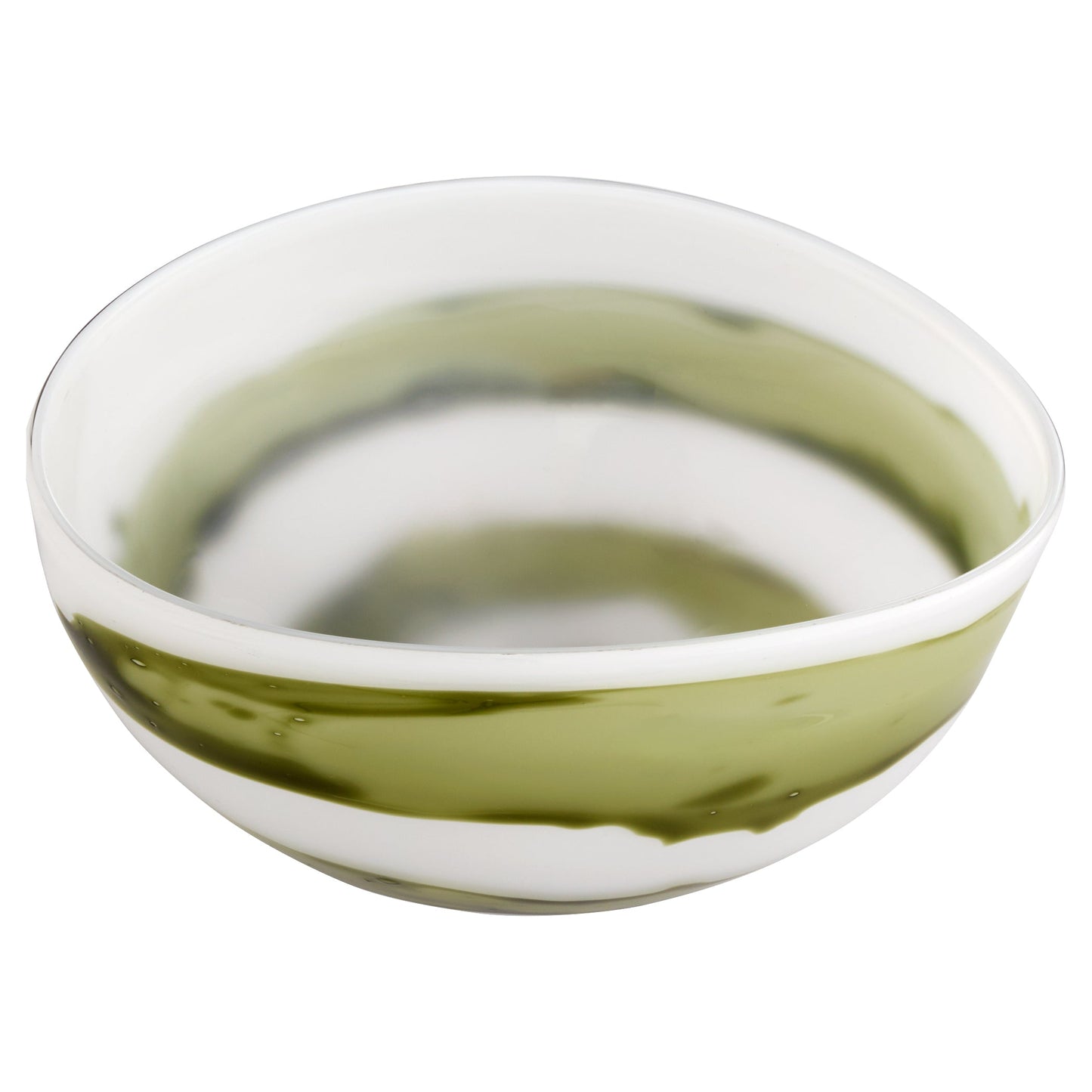Cyan Design 12086 Bowl, Iridescent White | Green
