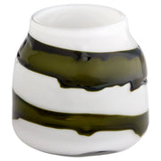 Cyan Design 12089 Vase, Hand-Blown, Iridescent White | Green