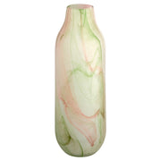 Cyan Design Fern 12091 Vase, 12091 Vase, Vase, Hand-Blown, White | Spring Green