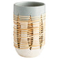 Cyan Design 11128 Cresent Vase - Grey And Ivory - Large
