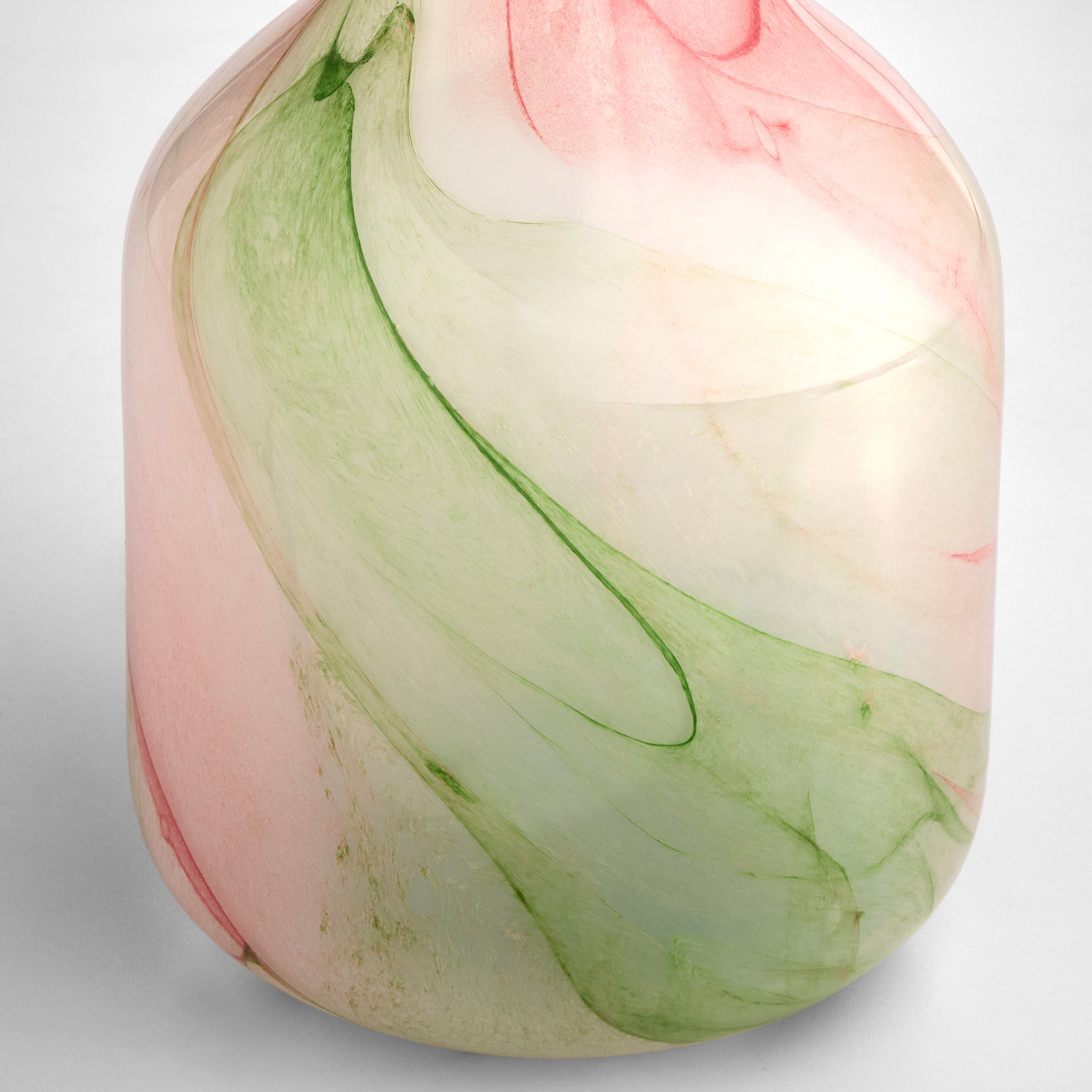 Cyan Design 12092 Vase, Hand-Blown, White | Spring Green