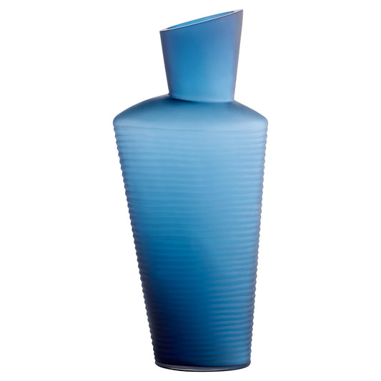 Cyan Design 12093 Vase, Large Scale, Hand-Carved, Blue