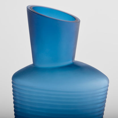 Cyan Design 12093 Vase, Large Scale, Hand-Carved, Blue