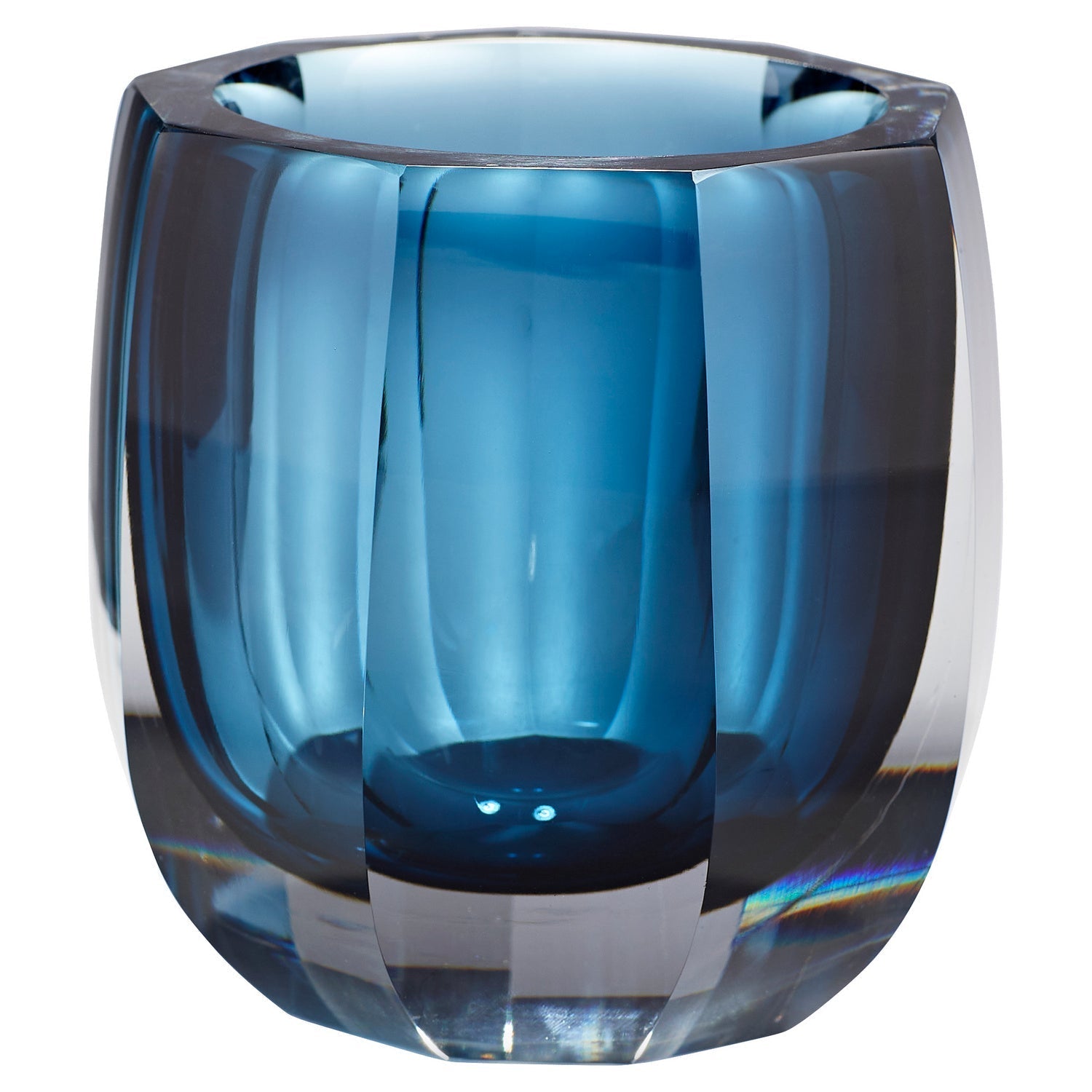 Cyan Design 11254 Azure Oppulence Vase - Blue & Clear - Large