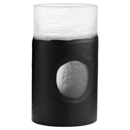 Cyan Design 11256 Ominous Frost Vase Short - Clear And Black