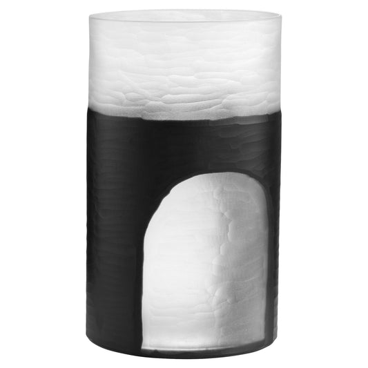 Cyan Design 11257 Ominous Frost Vase Tall - Clear And Black