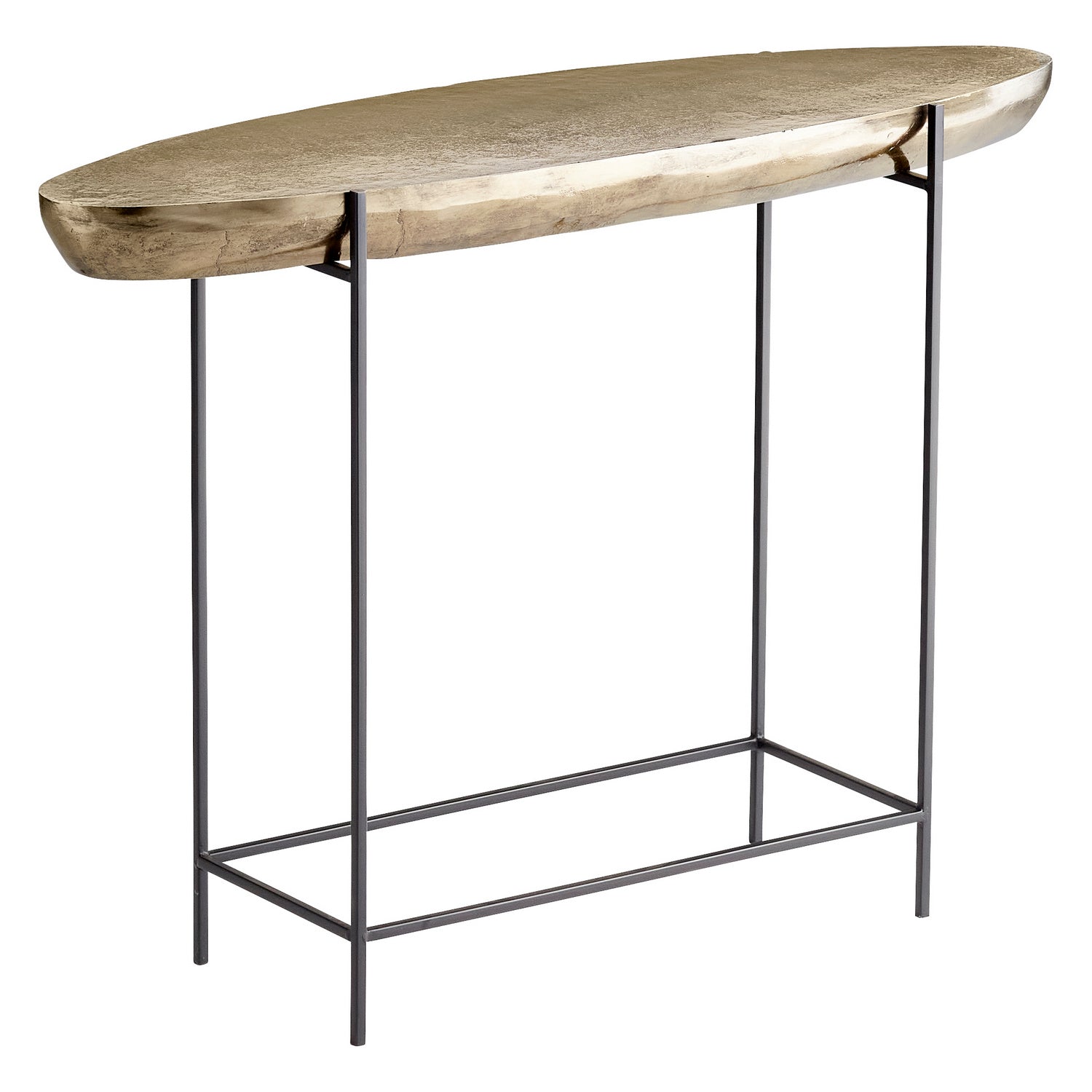 Cyan Design 11327 Pontoon Console Table - Aged Gold