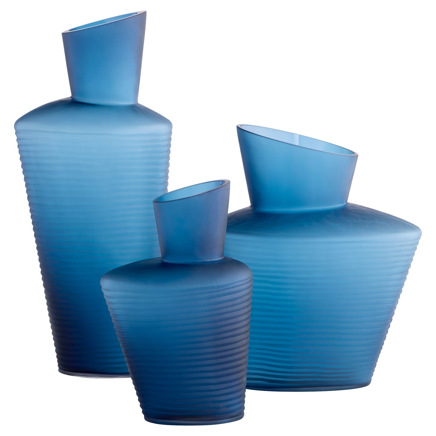 Cyan Design 12095 Vase, UL Damp Rated, Hand-Carved, Blue