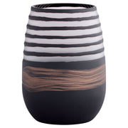 Cyan Design 12096 Vase, Hand-Carved, Black | Clear | Copper
