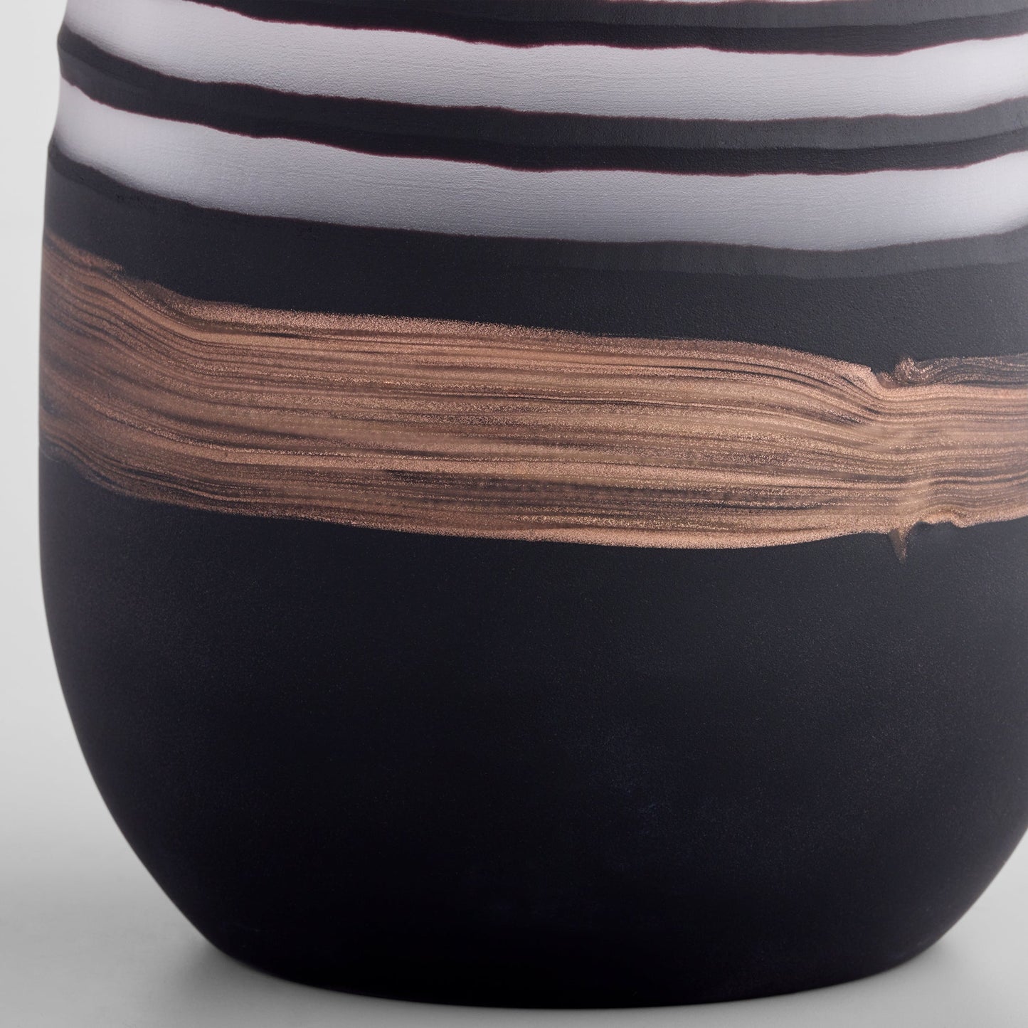 Cyan Design 12096 Vase, Hand-Carved, Black | Clear | Copper