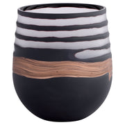 Cyan Design 12097 Vase, Hand-Carved, Black | Clear | Copper