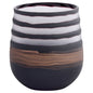 Cyan Design 12098 Vase, Hand-Carved, Black | Clear | Copper