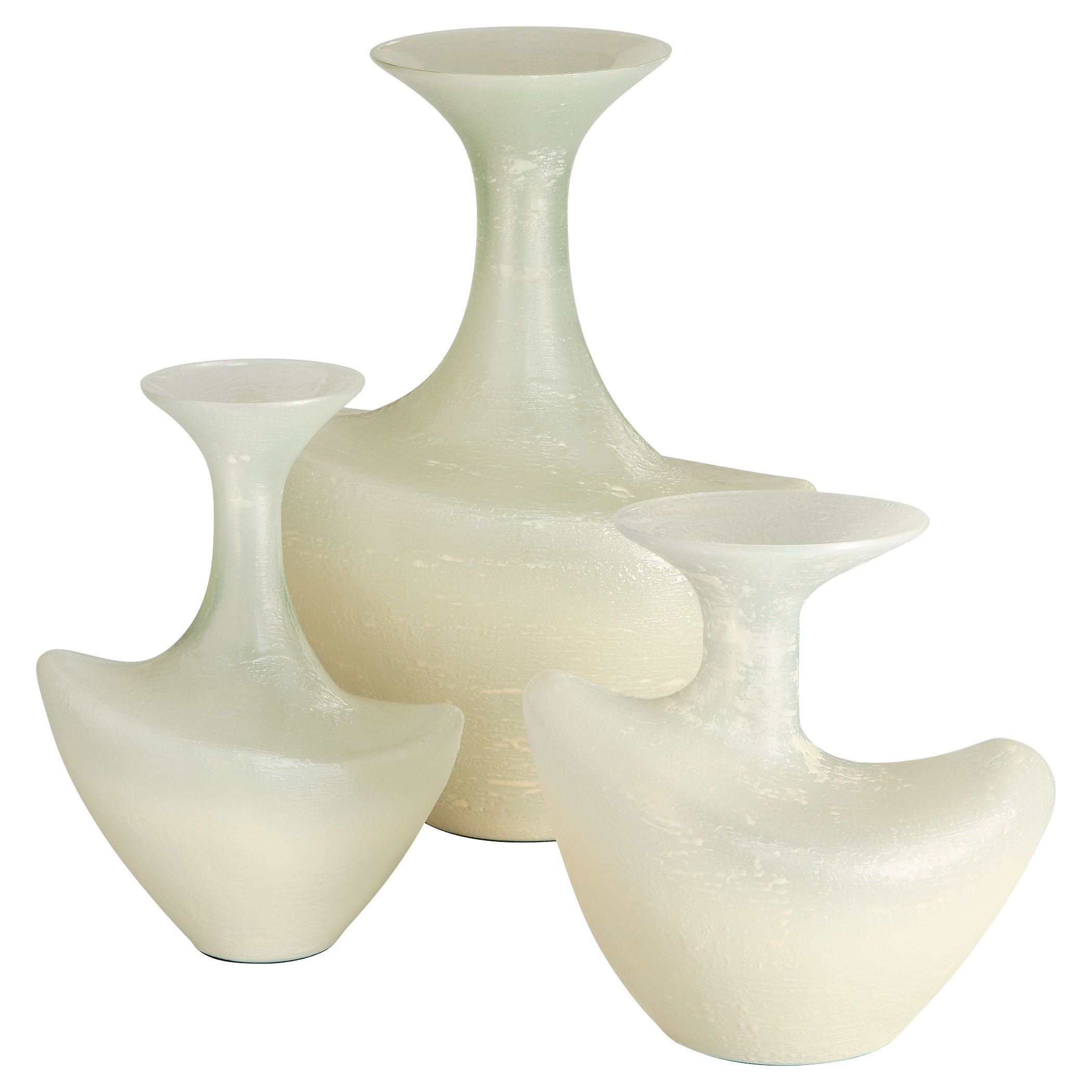 Cyan Design Taku 12101 Vase, Abstract Colored Glass, Icy Teal