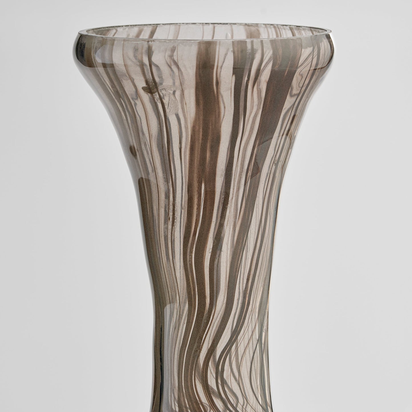 Cyan Design Billow 12104 Vase, Bottleneck Shape, Grey Swirl