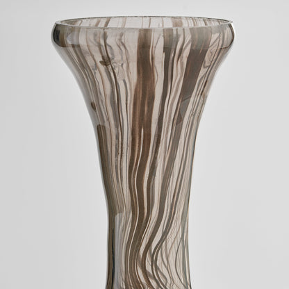 Cyan Design Billow 12104 Vase, Bottleneck Shape, Grey Swirl