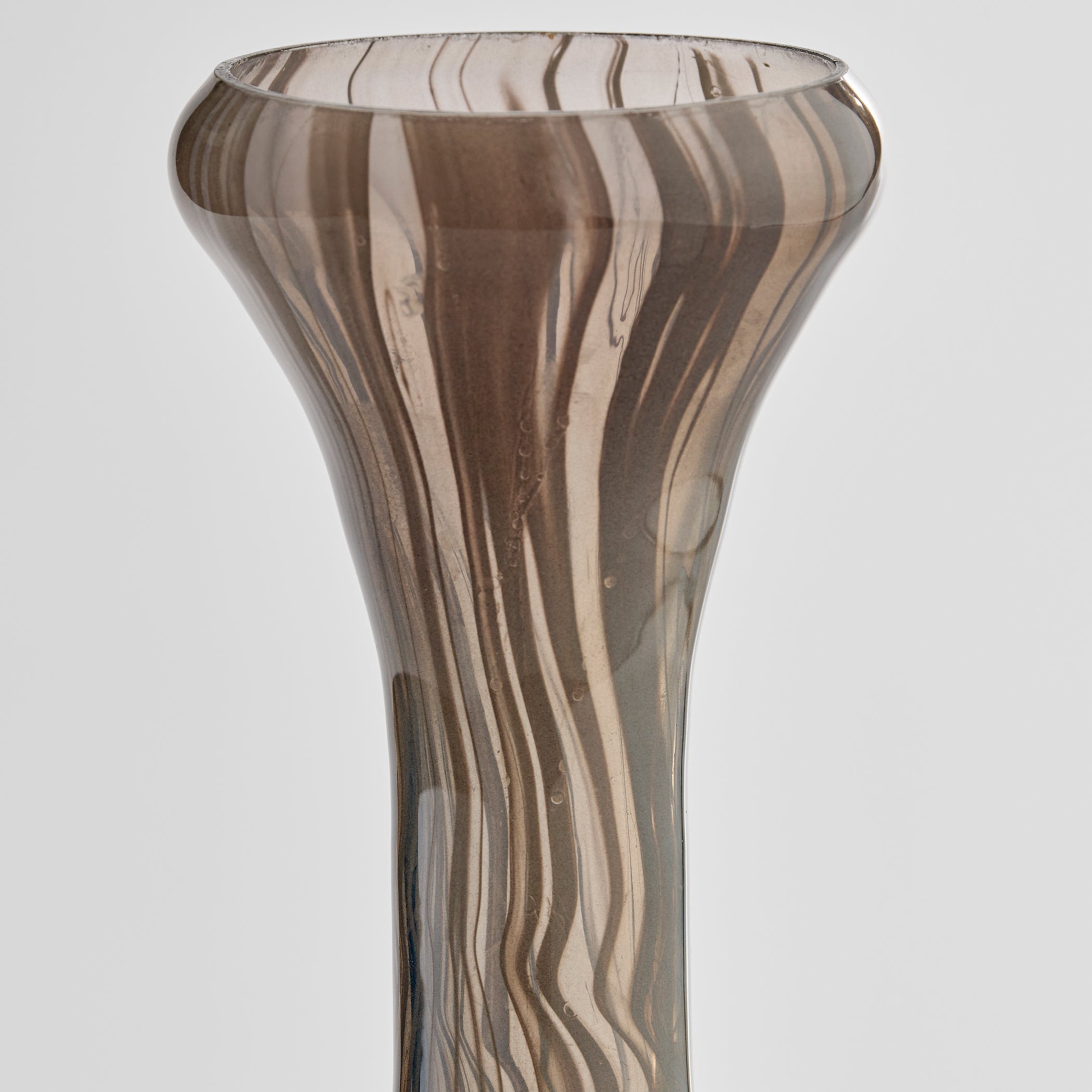 Cyan Design Billow 12105 Vase, Bottleneck Shape, Grey Swirl