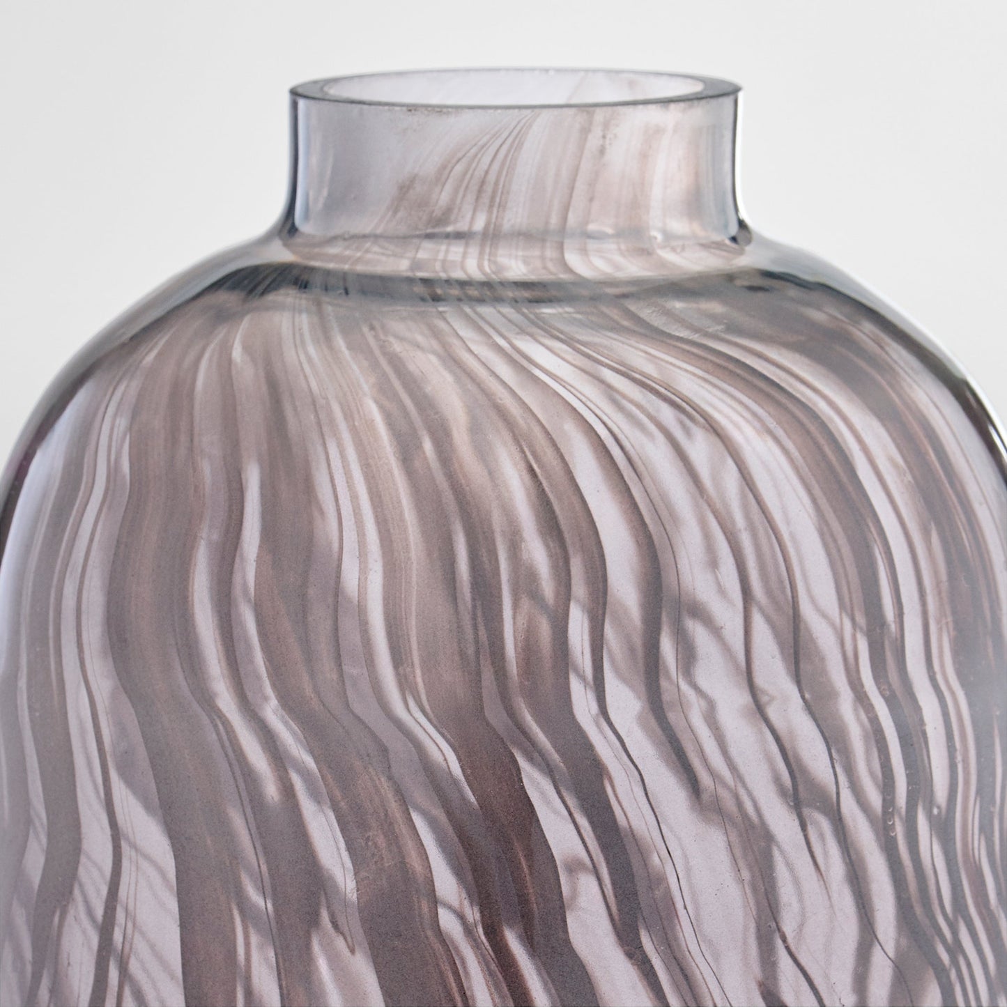 Cyan Design 12106 Vase, Large-Scale Transparency, Cased Glass, Grey Swirl