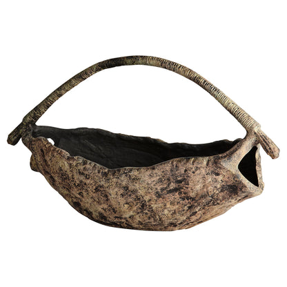 Cyan Design 12109 Basket, Rustic | Organic, Antique Ochre