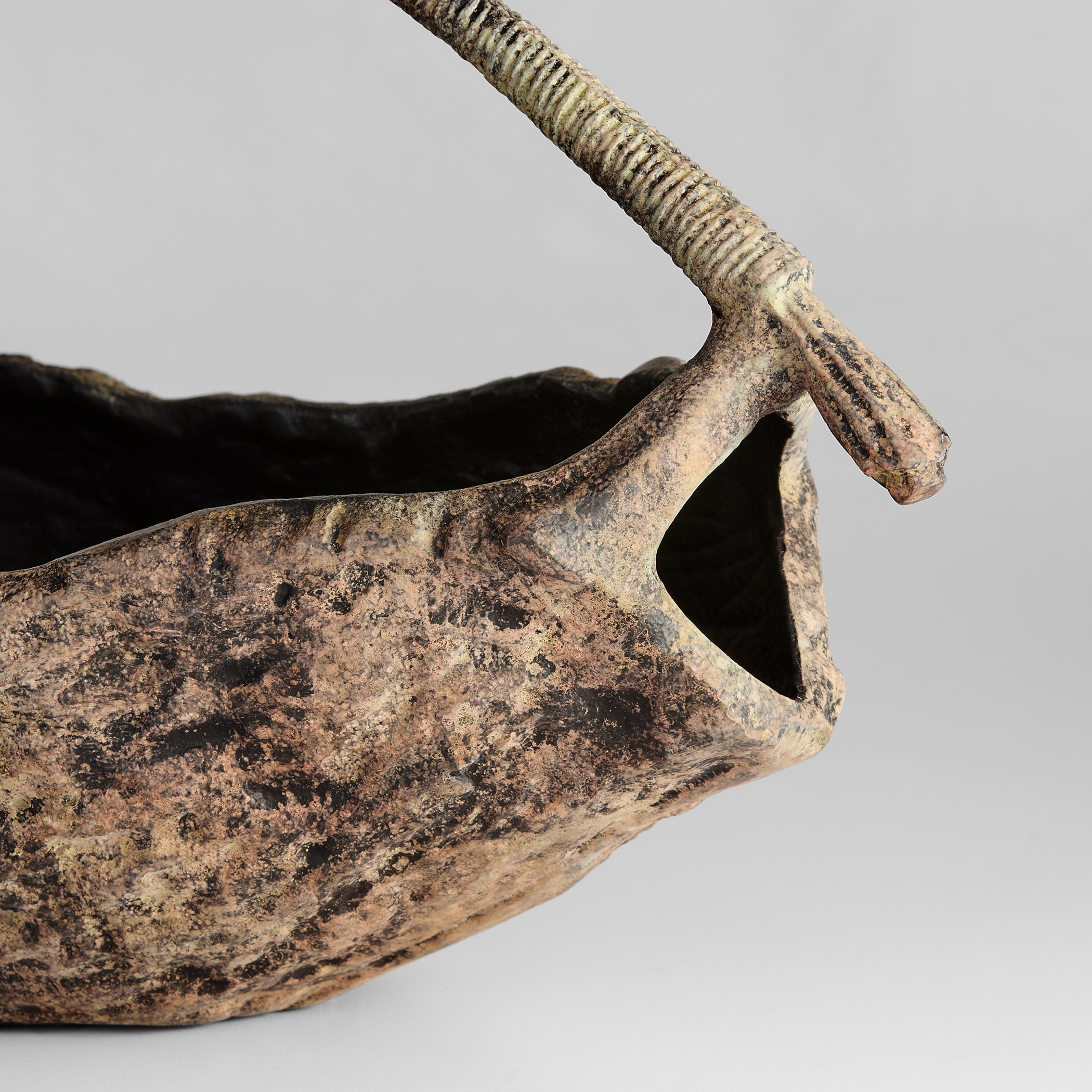 Cyan Design 12109 Basket, Rustic | Organic, Antique Ochre