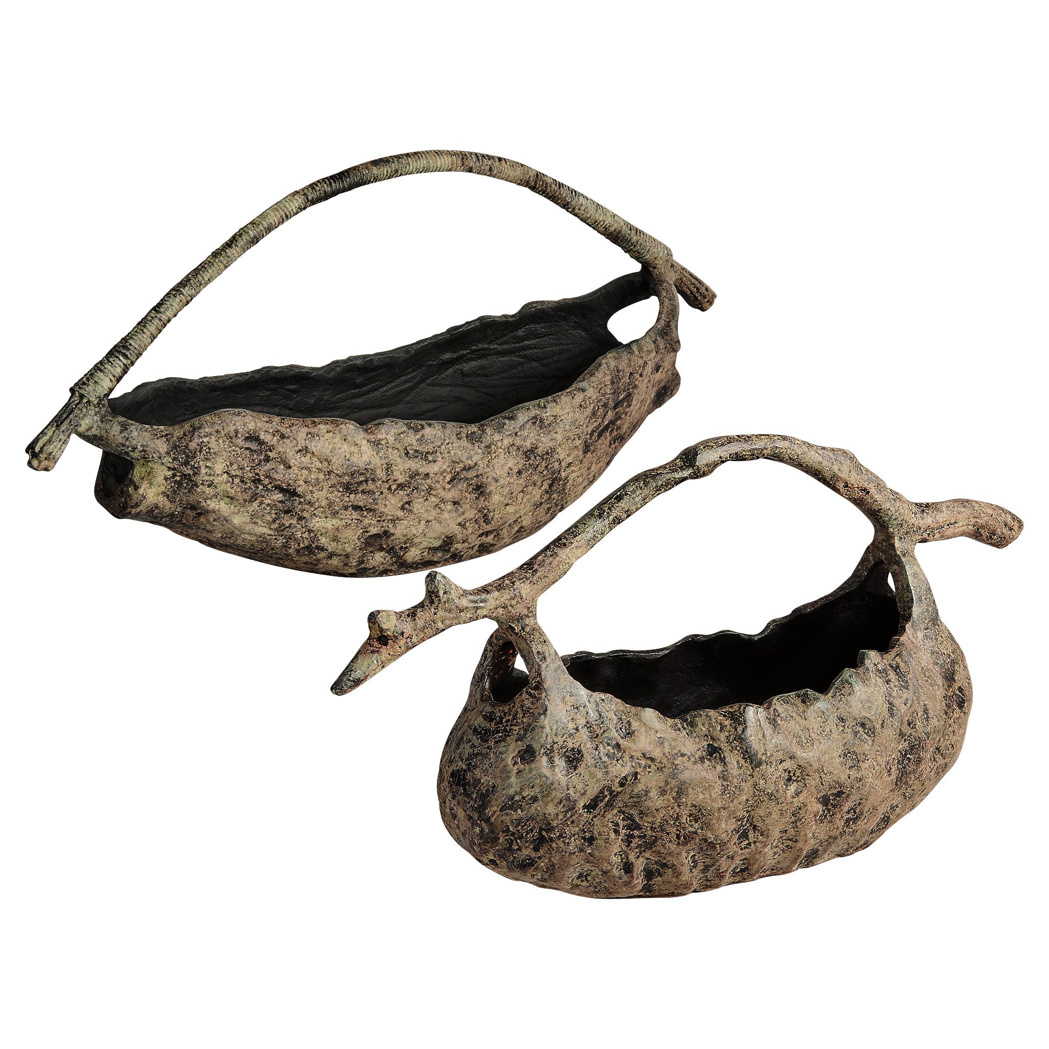 Cyan Design 12109 Basket, Rustic | Organic, Antique Ochre