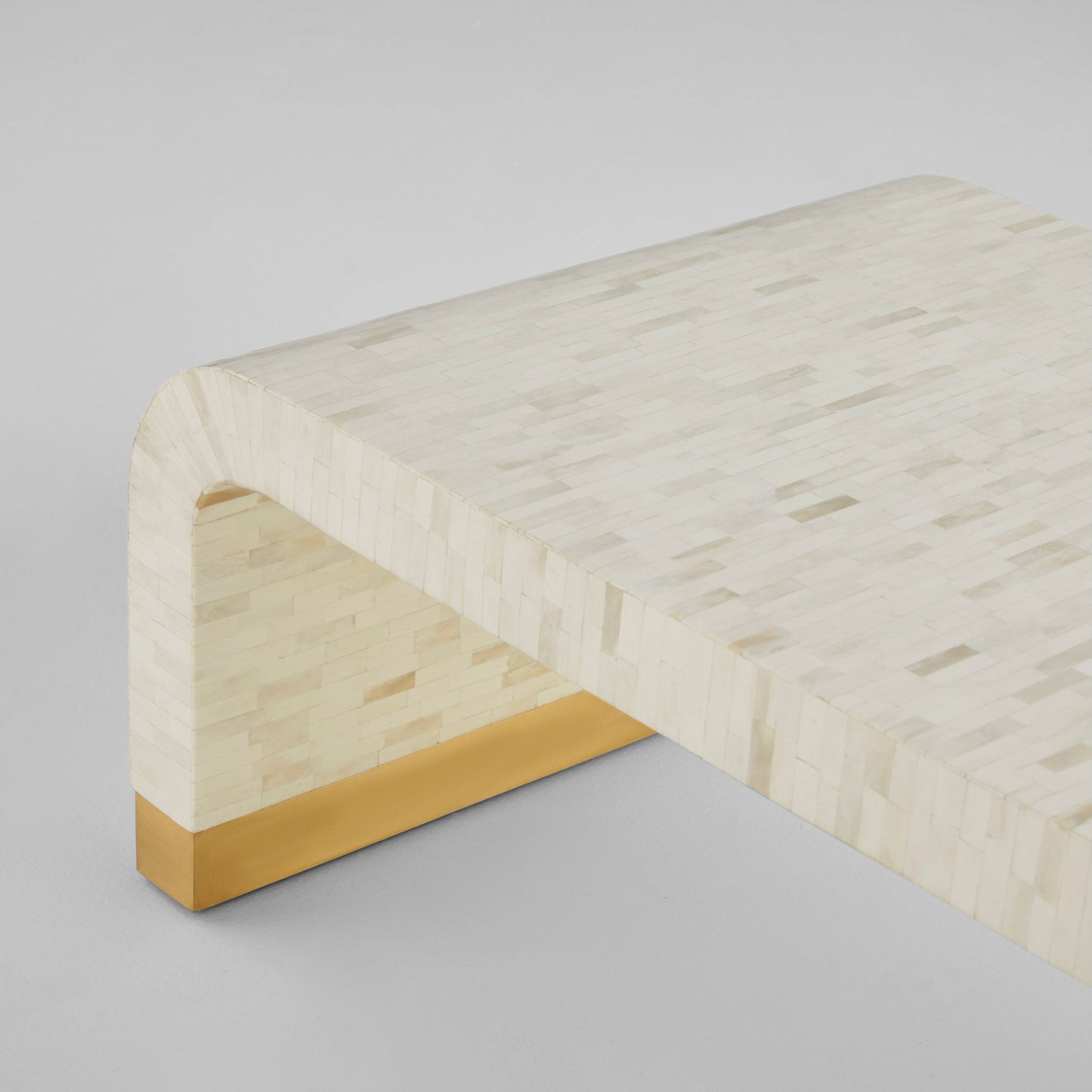 Cyan Design 12114 Cocktail Table, Hand-Cut Natural Bone | Brass Finish