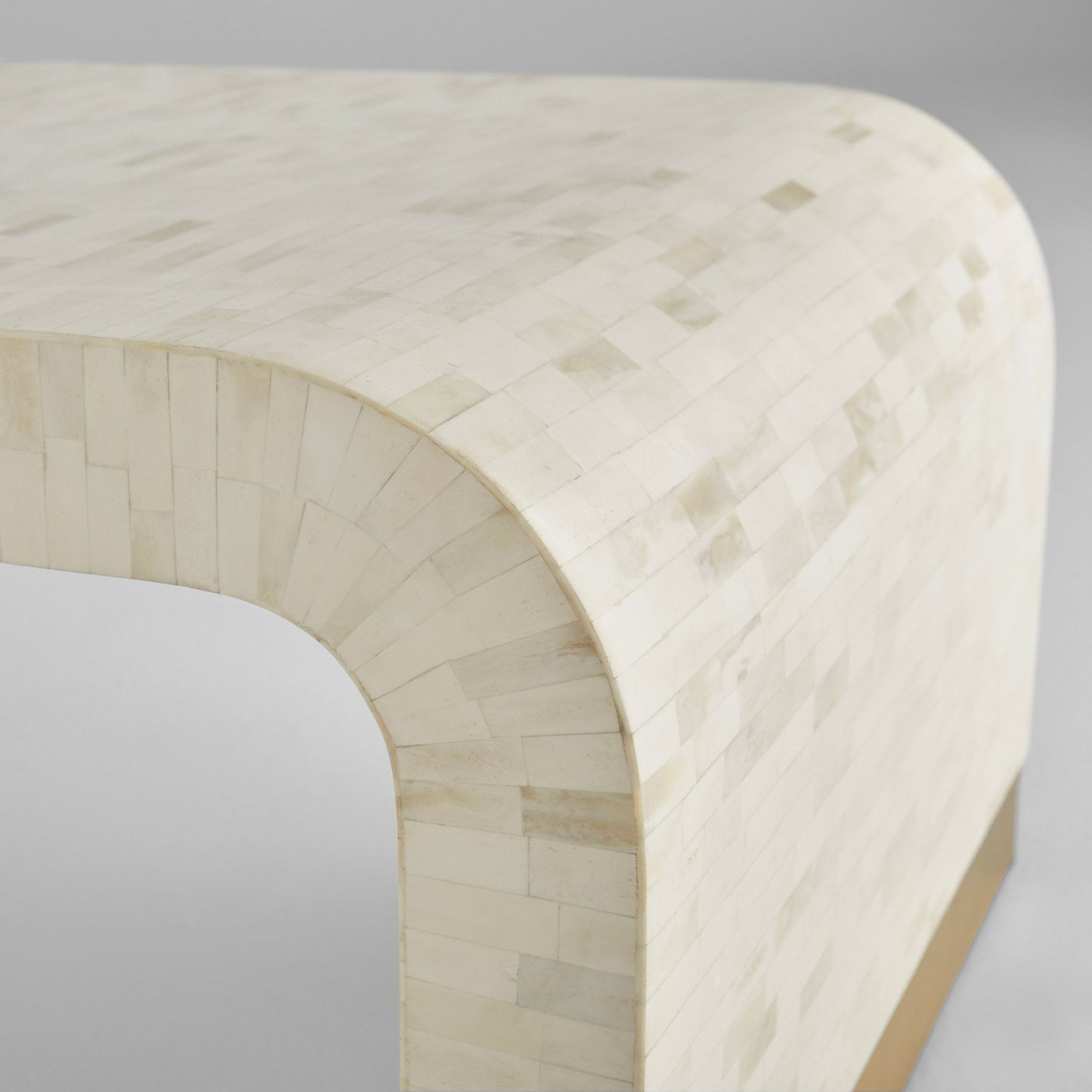 Cyan Design 12114 Cocktail Table, Hand-Cut Natural Bone | Brass Finish