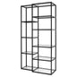 Cyan Design 12116 Etagere, Fixed Glass Shelves, Matte Black Finish