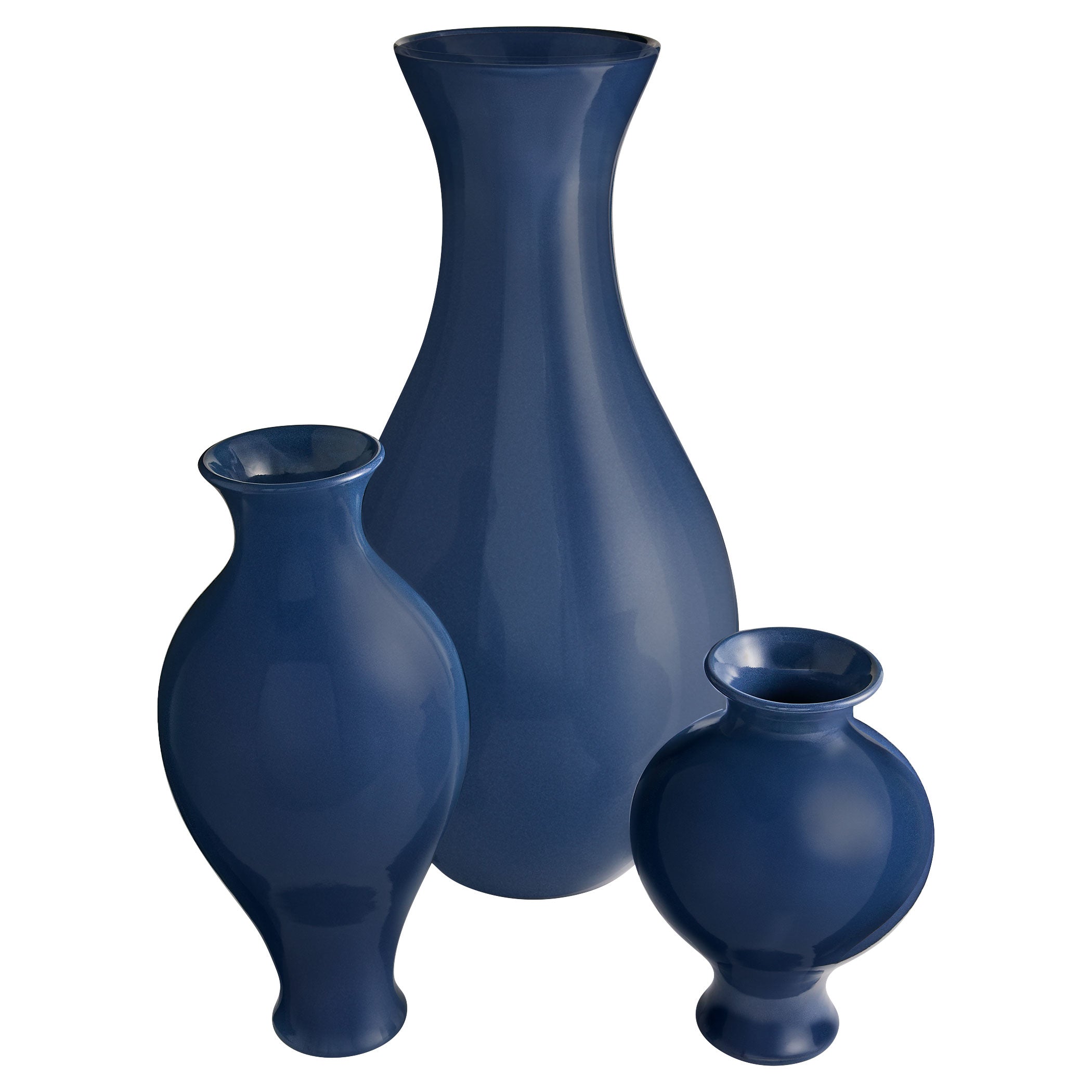 Cyan Design Aster 12120 Vase, UL Damp Rated, Blue