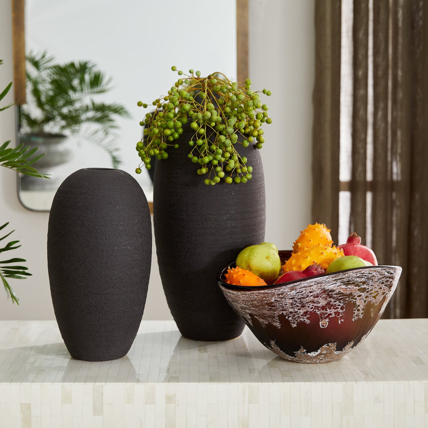 Cyan Design 12123 Vase, Vase, Organic Aesthetic, Black