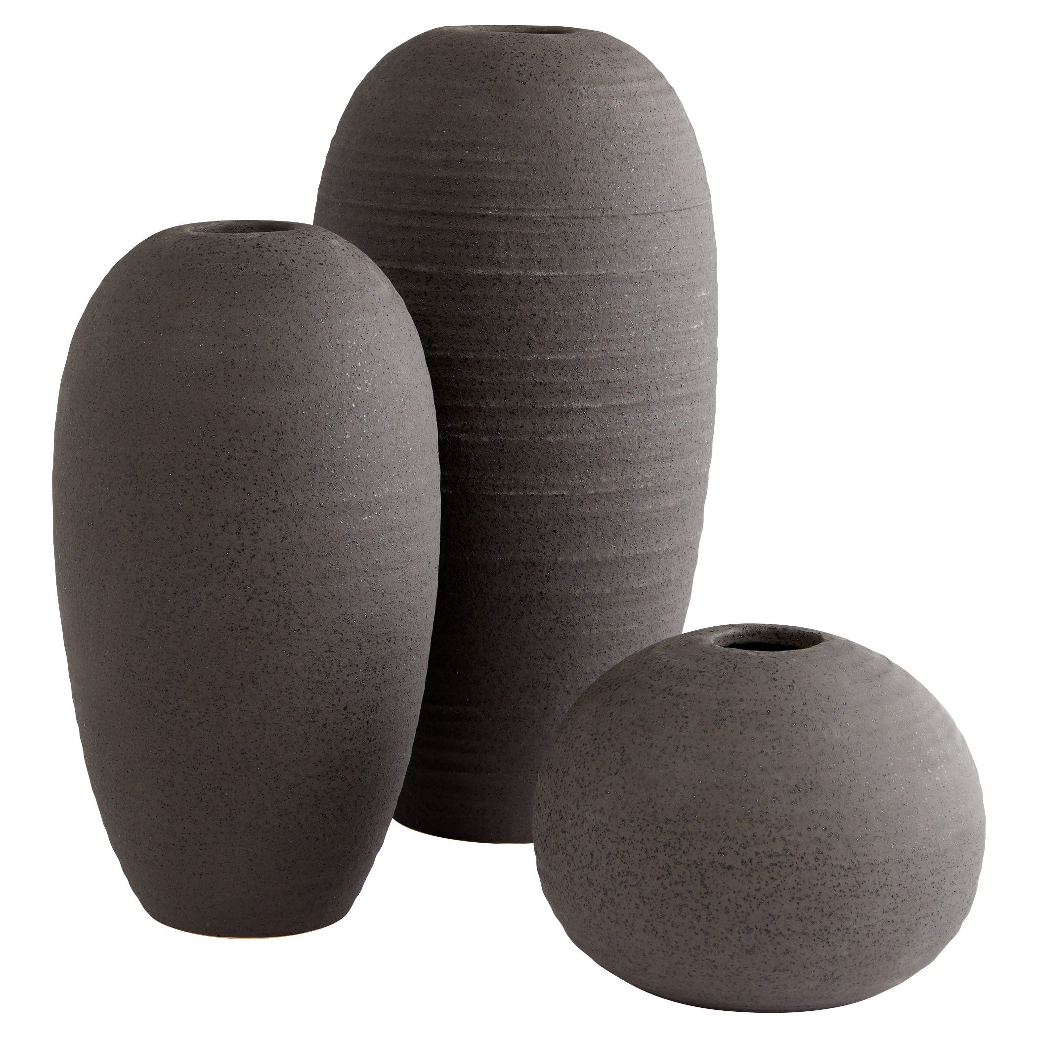 Cyan Design 12124 Vase, Vase, Bee-Hive Contour, Black