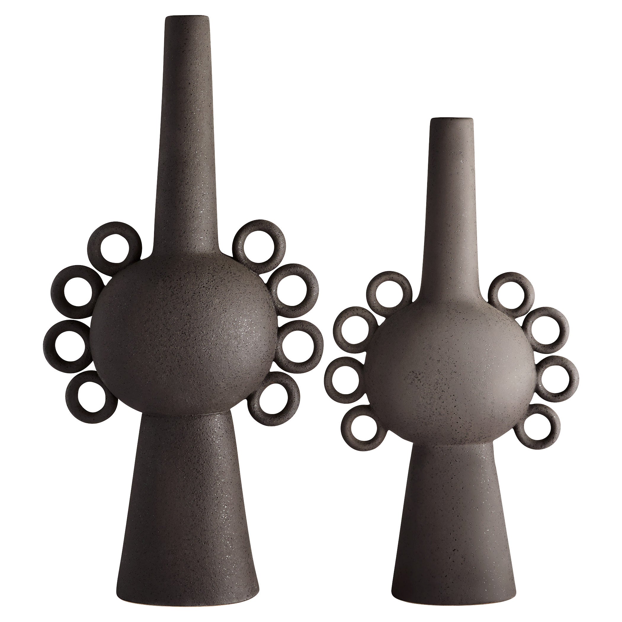Cyan Design 12126 Ringlets Vase, Unique Design, Black