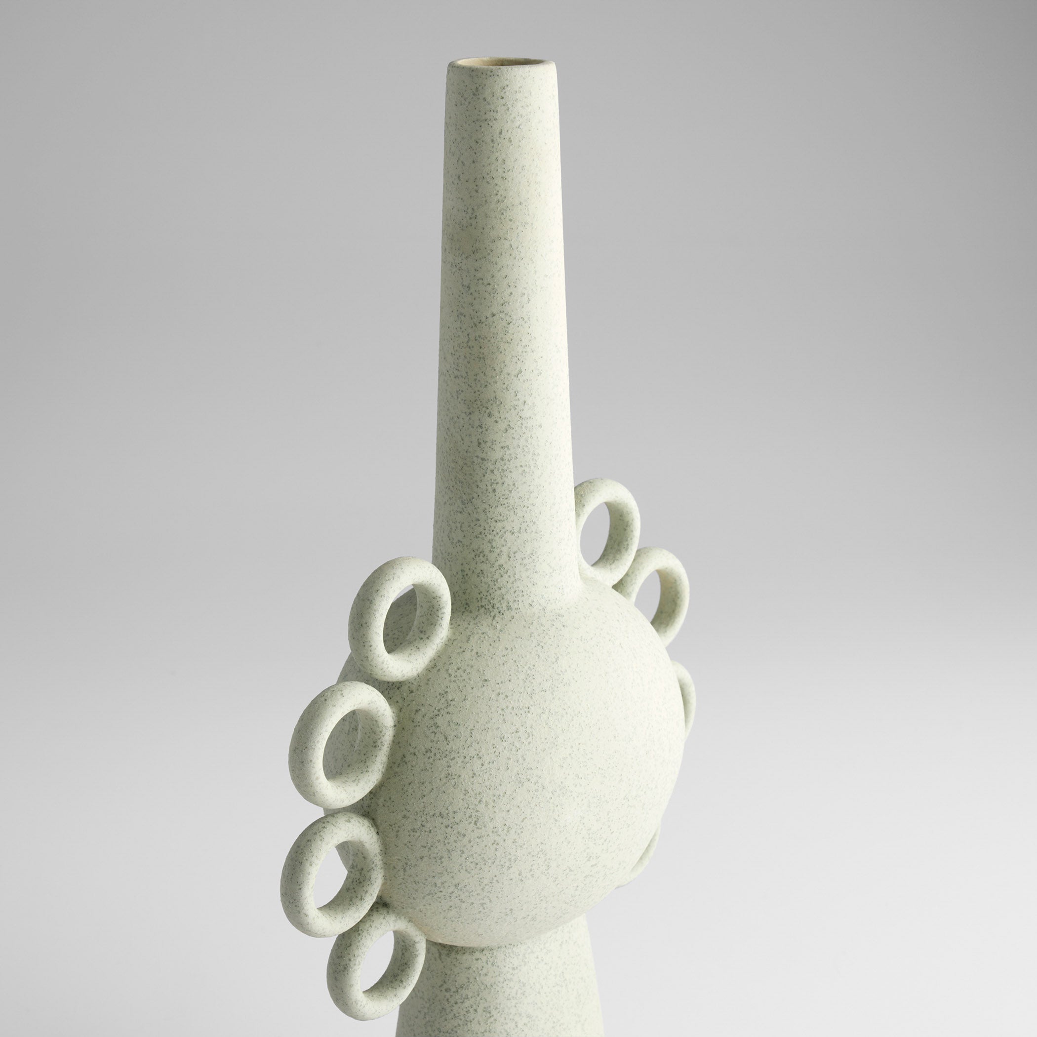 Cyan Design 12132 Vase, Ringlets, Sage Green, Celadon