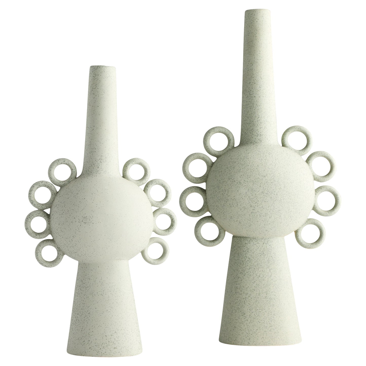 Cyan Design 12132 Vase, Ringlets, Sage Green, Celadon