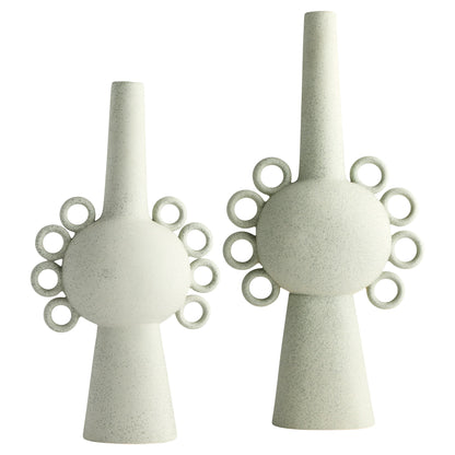 Cyan Design 12132 Vase, Ringlets, Sage Green, Celadon