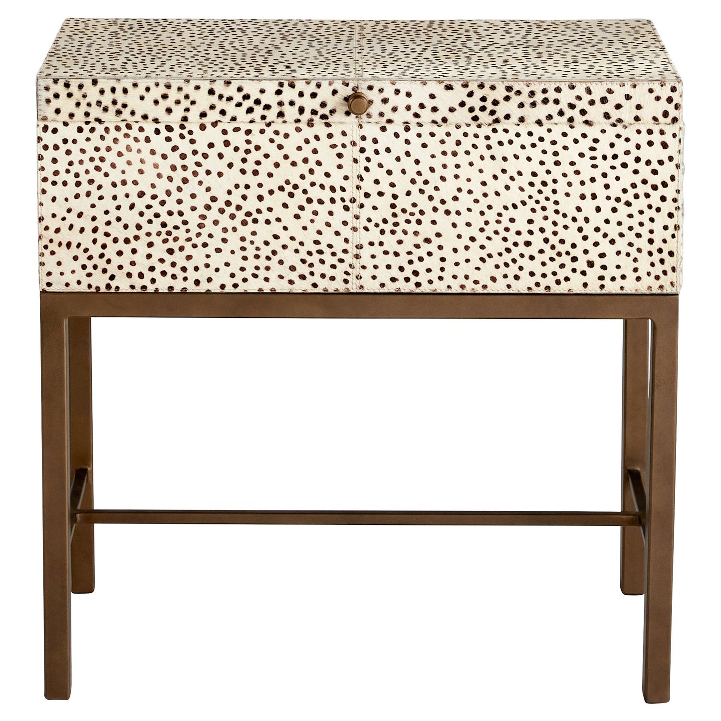 Cyan Design Gaborone 12133 Container, Off White | Brown | Antique Brass